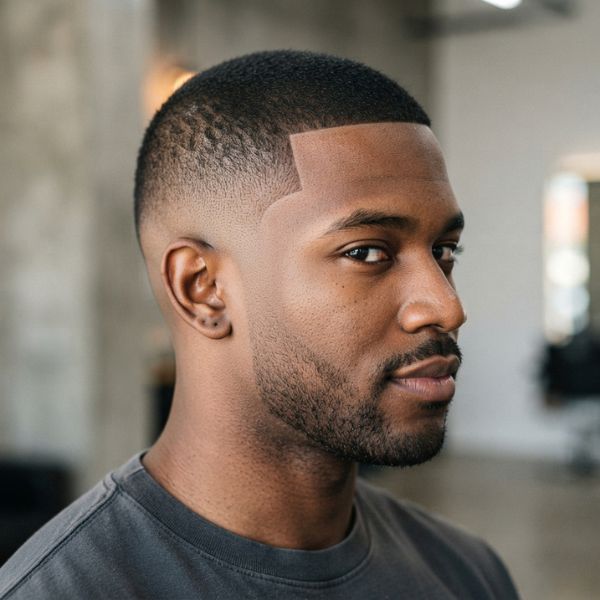 Burr Cut with Mid Taper Fade