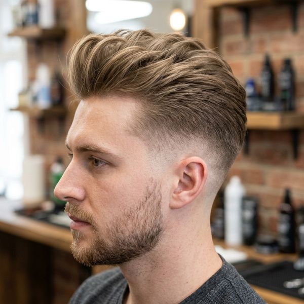 Disconnected Blowout Mid Taper Fade