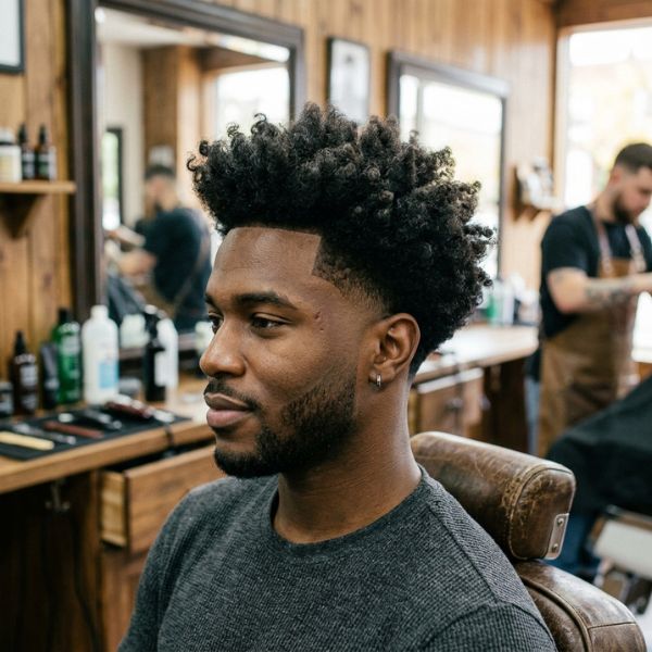Fluffy Mid Taper Fade Blowout