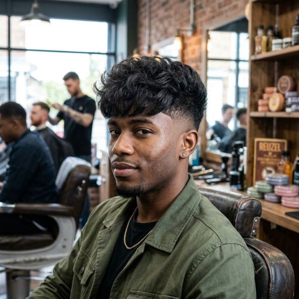 Fringe Mid Taper Fade Blowout