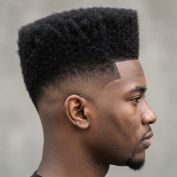 High Top with Mid Taper Fade