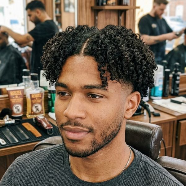 Messy Middle Part Mid Taper