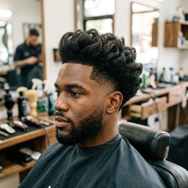 Mid Taper Burst Fade Blowout