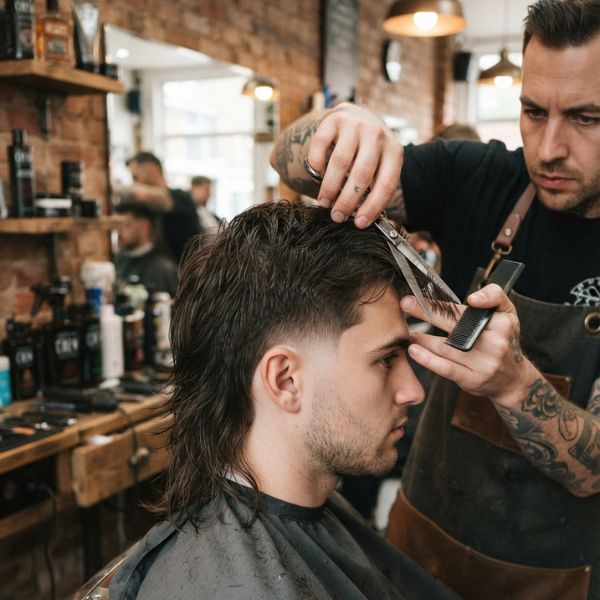 Mid Taper Mullet with Scissorwork