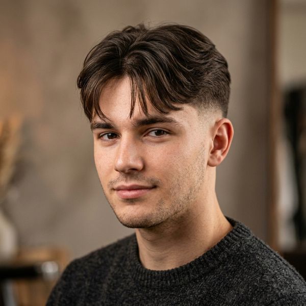 Middle Part with Fringe Mid Taper