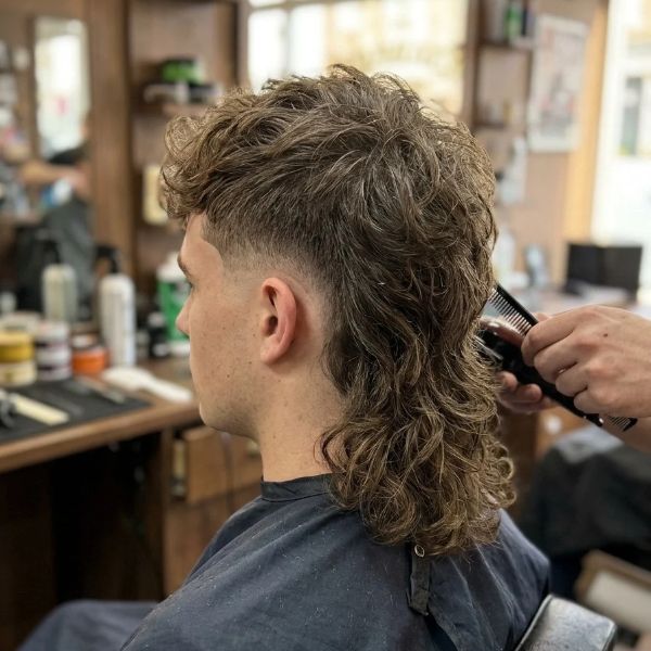 Burst Taper Fade Mullet