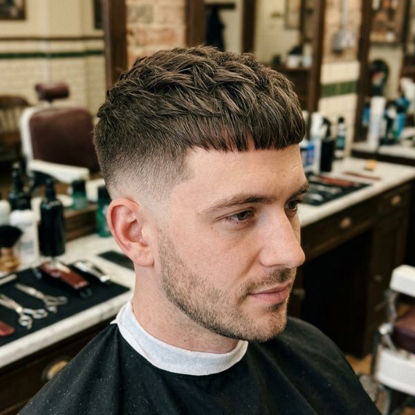 Classic French Crop Taper Fade Hair Cut