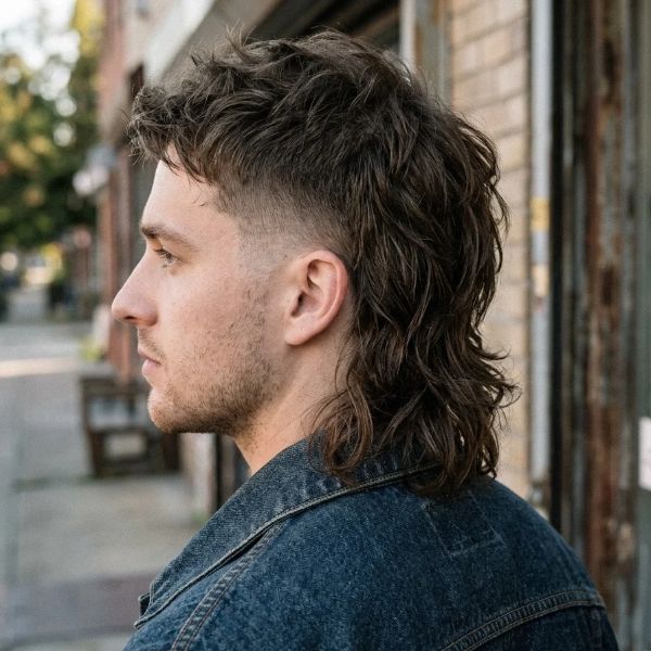 Classic Taper Fade Mullet