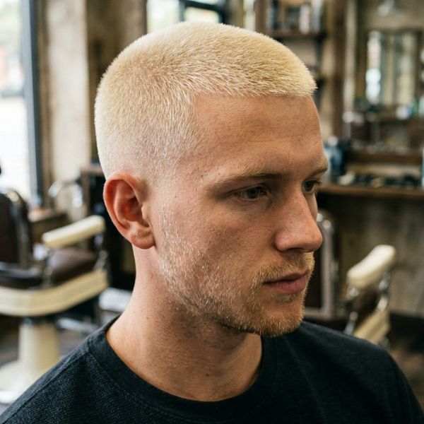 Guard Buzz Blonde Haircut