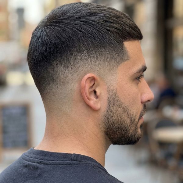 Guard Cut Straight Hairstyle