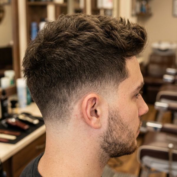 Guard Mid Taper Hairstyle