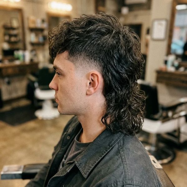 High Taper Fade Mullet