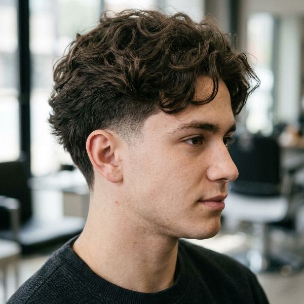 Low Taper Fade Fluffy Hair