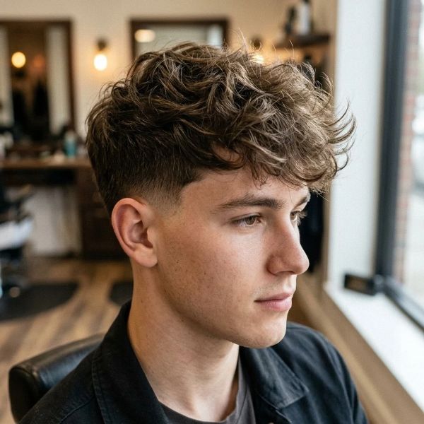 Low Taper Fade Fluffy Hair