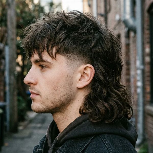 Low Taper Fade Mullet