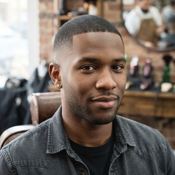 Low Taper Fade with Buzz Cut