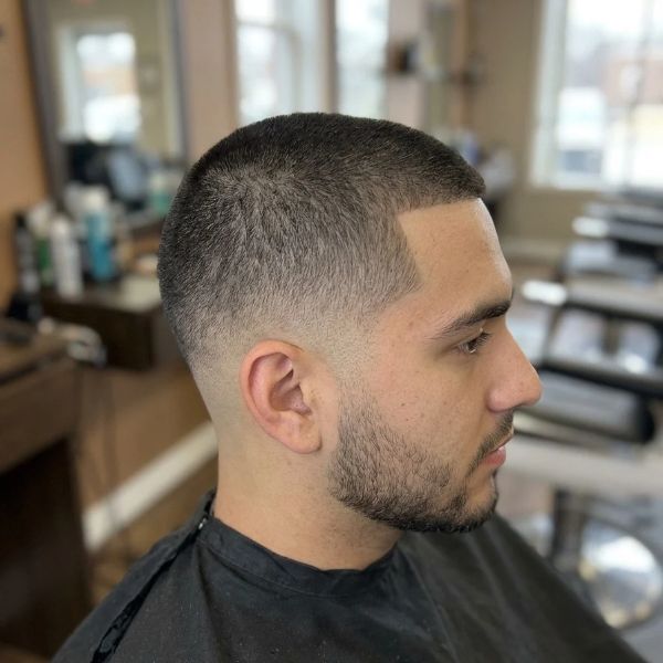 Mid Taper Fade Buzz Cut