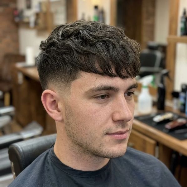 Mid Taper Fade Fringe