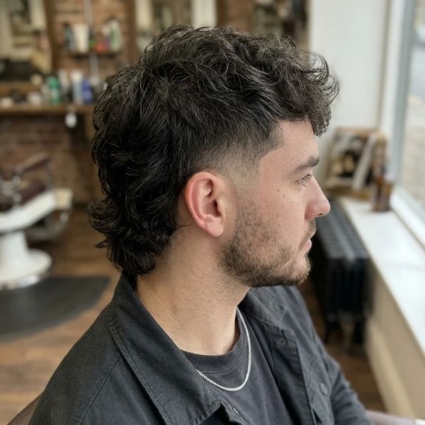 Mid Taper Fade Mullet