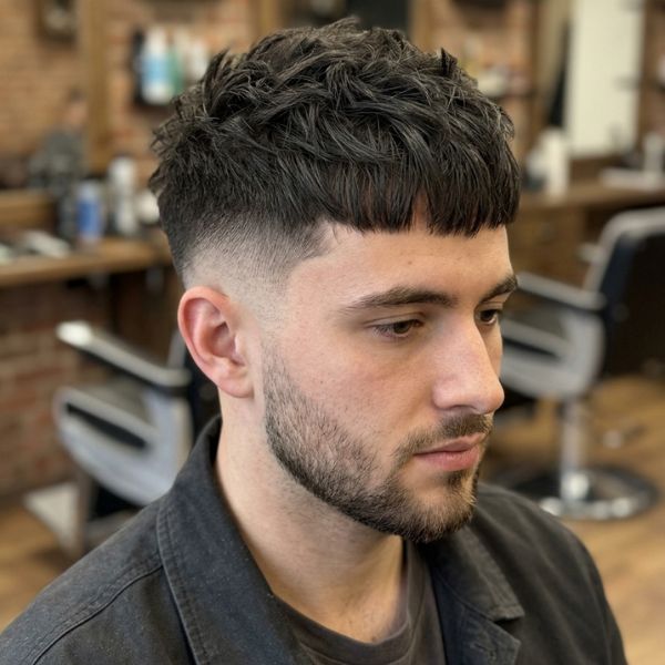 Textured Crop Low Fade Inspired French Cut